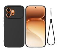 BRAND SET Coque Silicone pour Honor 600 5G, Coque Antichoc Fine avec Doublure en Microfibre, Protection Anti-Rayures, Housse Souple, Légère et Antidérapante (Noir)