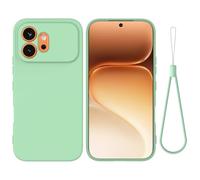 BRAND SET Coque Silicone pour Honor 600 5G, Coque Antichoc Fine avec Doublure en Microfibre, Protection Anti-Rayures, Housse Souple, Légère et Antidérapante (Vert Menthe Douce)