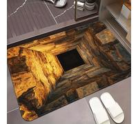 Brand-xrbanime Paillasson Amusant pour Intérieur & Extérieur, Tapis Illusion d'Optique 3D Tapis 3D Illusion de Fissure, Paillasson Extérieur Entrée Personnalisé Antidérapant Lavable