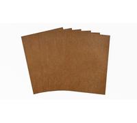 Brandalo® Cuir végétalien - Papier lavable - 6 feuilles A3 30 x 42 cm pour 0,55 mm d'épaisseur - Papier lavé/cuir - Création d'étiquettes faites à la main - Pour couture, bricolage, tracage,
