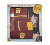 Brandecision- coffret cadeau deluxe harry potter (gryffondor) cape, cravate, bonnet, gants, écharpe et baguette