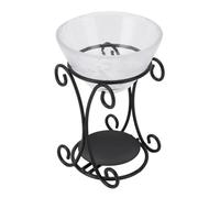 Brandeur de Bougeur de Fer Brûleur D'huile Essentielle en Métal Brûler Aromathérapie Brûleur en Métal en Verre Essentiel Brûleur de Brûleur D'huile pour la Maison et le Bureau