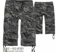 BRANDIT 3/4 SHORT URBAN LEGEND SHORT HOSE CARGO VINTAGE SHORT BW ARMY BERMUDA