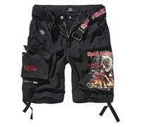 Brandit Iron Maiden Savage Number Of The Beast Shorts Noir L Homme