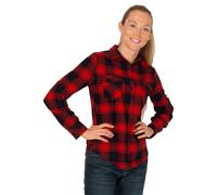 Brandit Chemise en flanelle manches longues Amy Rouge/Noir Taille M Femme