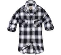 Brandit Amy Flanell Ladies Chemise, Noir/Blanc, Taille XXL