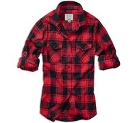 Brandit Amy Flanell Ladies Chemise, Rouge/Noir, Taille 7XL