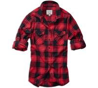 Brandit Chemise en flanelle Amy Manches longues Femme Rouge/Noir Taille XL