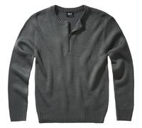 Brandit Armee Pullover Troyer Swiss Army Homme Pull Tricot Pull Anthracite