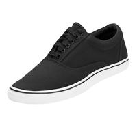 Brandit Bayside Baskets Homme Chaussures Basses Coton Classiques Noir/Blanc