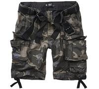 Brandit Bermuda Savage Short avec ceinture style cargo vintage, Dark Camo Rs, XXXXXXL