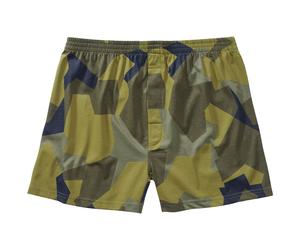 Brandit Boxer Hommes Sous-Vêtements Short Doux Coton Ample Swedish M90 Camo