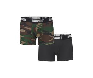 Brandit Boxers marron / vert / kaki / noir / blanc, Taille M