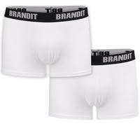Brandit Boxershorts Logo 2er Pack in White+White XL