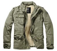 Brandit Britannia Champ Hiver Veste Manteau Chaud Hommes Vintage Parka Olive