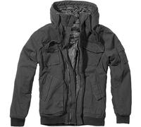 Brandit Bronx Jacket Hommes Police Voyage Manteau Chaud À Capuchon Noir Parka Sé
