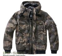 BRANDIT BRONX VESTE ARMY OUTDOOR VESTE D'HIVER DOUBLÉE CAPUCHE BLOUSON...