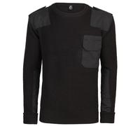 Brandit BW Pullover Hommes Décontractée Chaud Travail Randonnée Militaire Noir