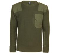 Brandit BW Pullover Hommes Décontractée Travail Chaud Tricoté Randonnée Olive