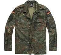Brandit BW Tunique Champs Décontractée Veste Fermeture Surchemise Flecktarn Camo