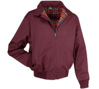 Brandit Canterbury Seigneur Hommes Veste Bomber Anglais Classique Bordeaux