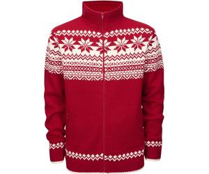 Brandit Cardigan norvégien rouge pour hommes M