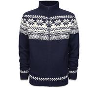 Brandit Cardigan Norweger Sauteur L'hiver Toison Scandinavia Coupe droite Marine