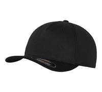 Flexfit Casquette 5 Panel – Mixte, Noir, Respirant, S/M