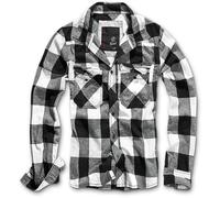 Brandit Check Shirt Long Sleeve, color: white/blac, size: L