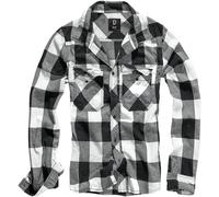 Brandit Check Classique Coton Flanelle Travail Chemise Hommes Manches Longues To