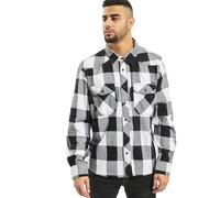 Brandit Check Shirt Long Sleeve, color: white/blac, size: L