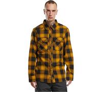 Brandit Check Shirt Long Sleeve, Farbe: black-yell, Größe: 3XL