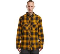 Brandit Check Shirt Long Sleeve, Farbe: black-yell, Größe: 3XL