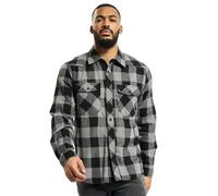 Brandit Check Shirt Long Sleeve, Farbe: blk+charco, Größe: 5XL