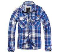 Brandit Check Shirt Long Sleeve, Farbe: navy, Größe: M