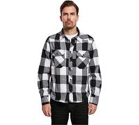 Brandit Check Shirt Long Sleeve, Farbe: white/black, Größe: S
