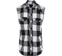 Brandit - CHECKED FLANELL chemise blanc / noir - 6XL
