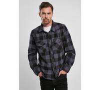 Brandit - CHECKED FLANELL Shirt schwarz / charcoal - 6XL