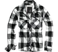 Brandit Checkshirt, chemise XXL Blanc/Noir Blanc/Noir