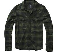 Brandit Chemise À Carreaux Homme Chemise en Flanelle Vert S 100% Coton Regular/Coupe Standard