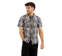 Brandit Chemise Roadstar à manches courtes blanc/gris M Homme