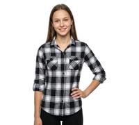 Brandit Chemisier Amy flanelle manches longues noir/blanc Taille 4XL Femme
