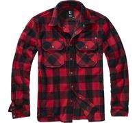Brandit Chemise Jeff polaire manches longues Rouge XL Homme