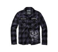 Brandit Chemise à manches longues Motörhead Check Noir/Gris Taille 3XL