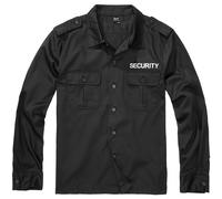 Brandit Chemise à manches longues Security US Homme Tactique Police Noir