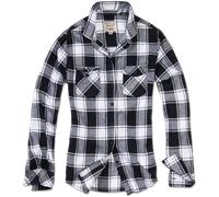 Brandit Chemise Amy Flanell Shirt GIRLS en White-Black 6XL