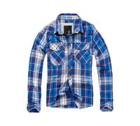 Brandit Chemise bleu / bleu marine / rouge feu / blanc, Taille XL