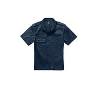Chemise De Service À Manches Courtes Navy Bleu S-7XL Pompier Bleu Foncé Neuve