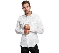 Brandit Chemise Slim Fit Manches Longues Blanc Taille XL