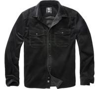Brandit Corduroy Classic Long Sleeve Shirt Noir L Homme
